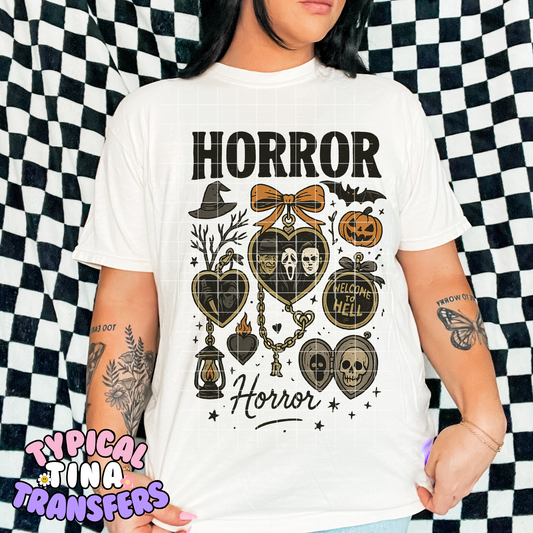 Horror locket | DTF Transfer | 11" Adult