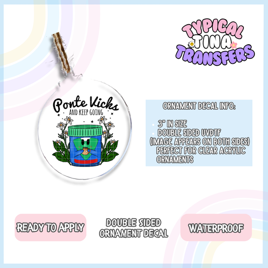 Ponte Vickz | 3" Ornament Decal | POD
