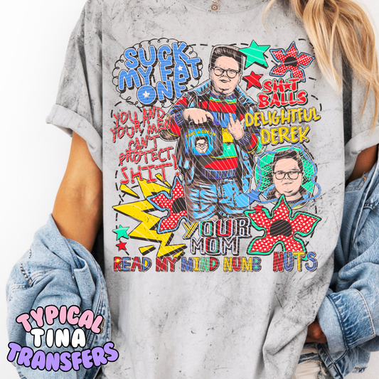 ST - Derek colorful comic version | DTF Transfers | POD