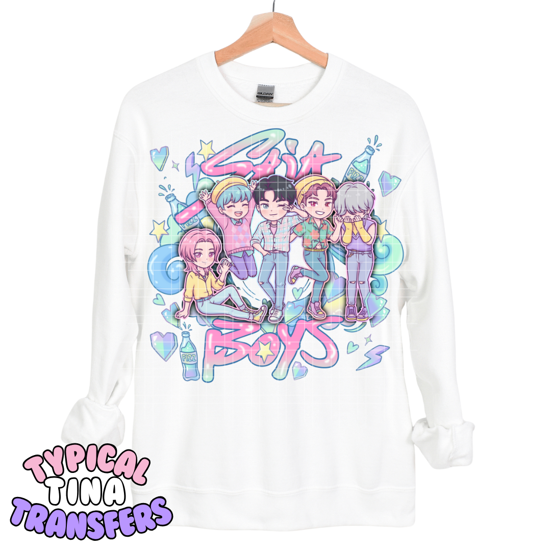 Chibi - Saj.a Boys | DTF Transfers | POD