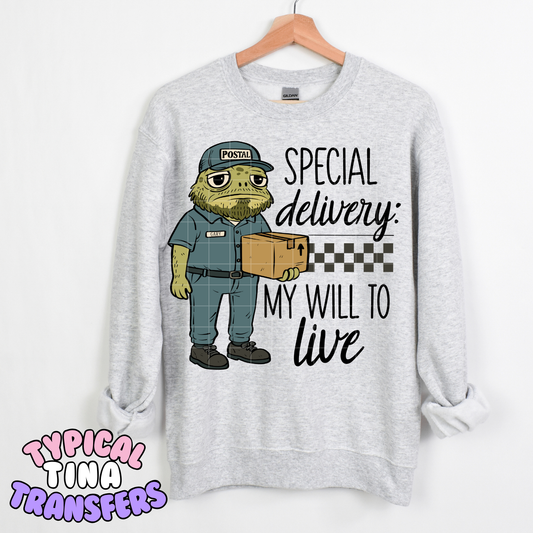 Frog: Special delivery | DTF Transfer | POD