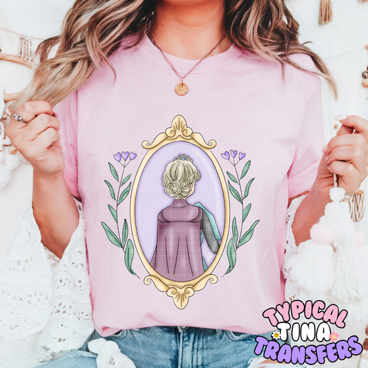 Princess Mirror Elsa Queen | DTF Screen Print | POD