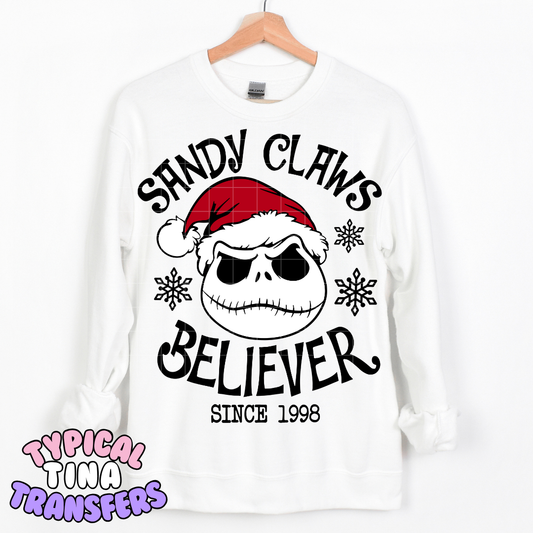 Sandy Claws Believer jack | DTF Transfer | POD