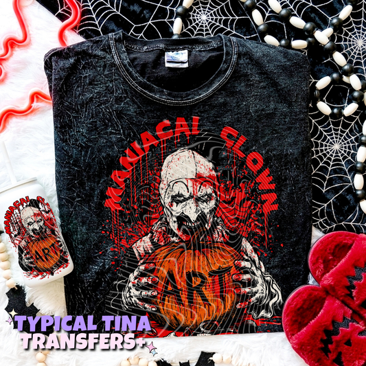 Maniacal Clown | DTF Transfers | POD