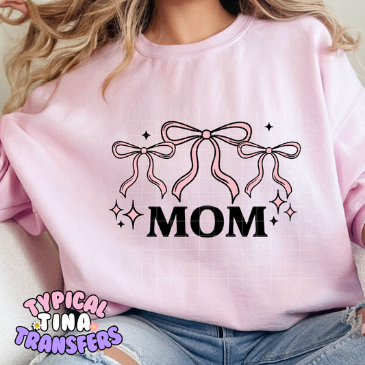 Mom Bows | DTF Screen Print | POD