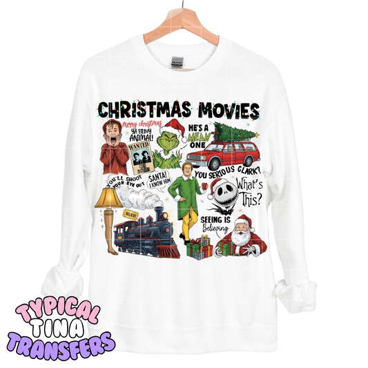 Christmas movies | DTF Screen Print | POD