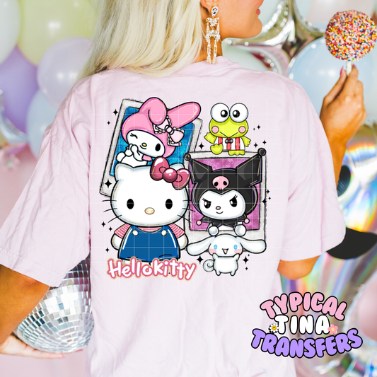 Kitty Polaroid | DTF Screen Print | POD