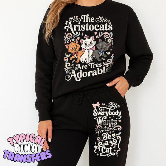 Adorable A_Cats | DTF Transfers | POD