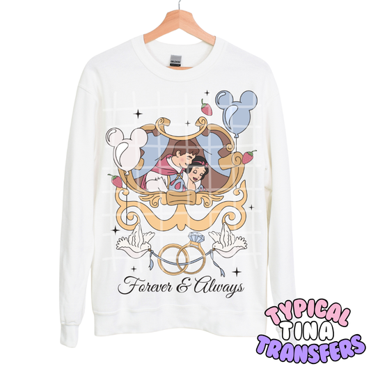 Forever & Always Princesses and Princes | DTF Transfers | POD - choose design