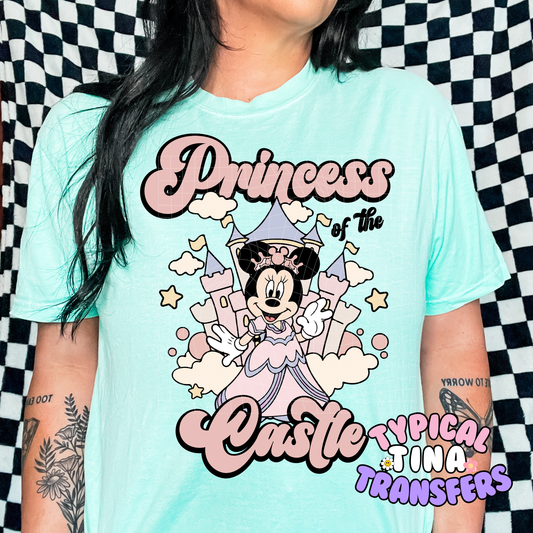 Princess Mouse Castle | DTF Screen Print | POD