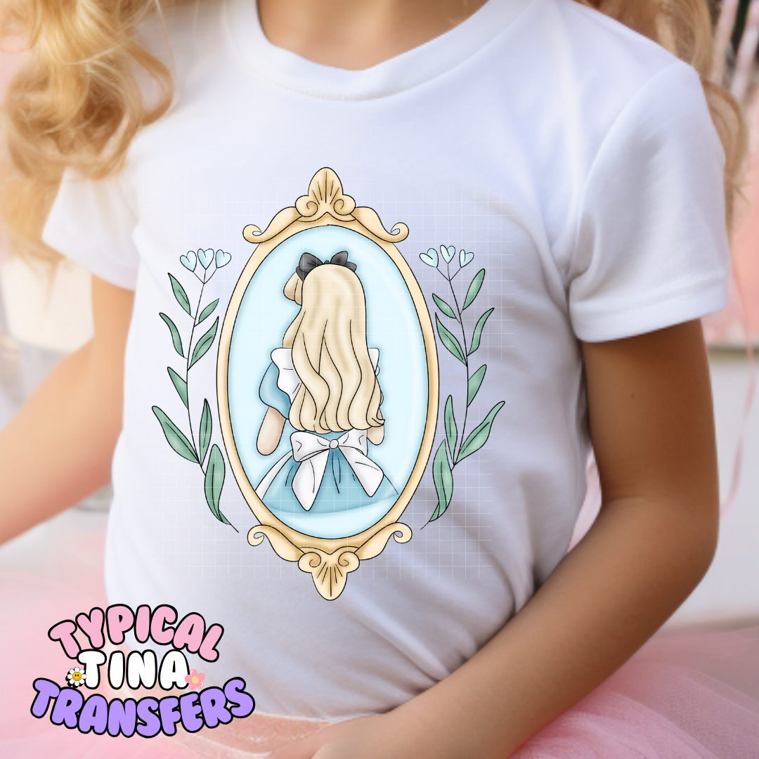 Princess Mirror Alice | DTF Screen Print | POD