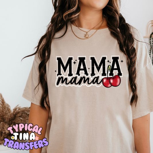 Mamax2 cherries | DTF Transfer | POD