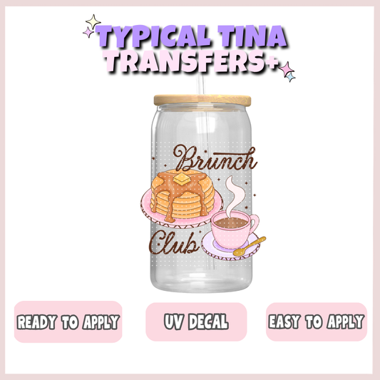 Brunch club (no BG) | UV decals | POD
