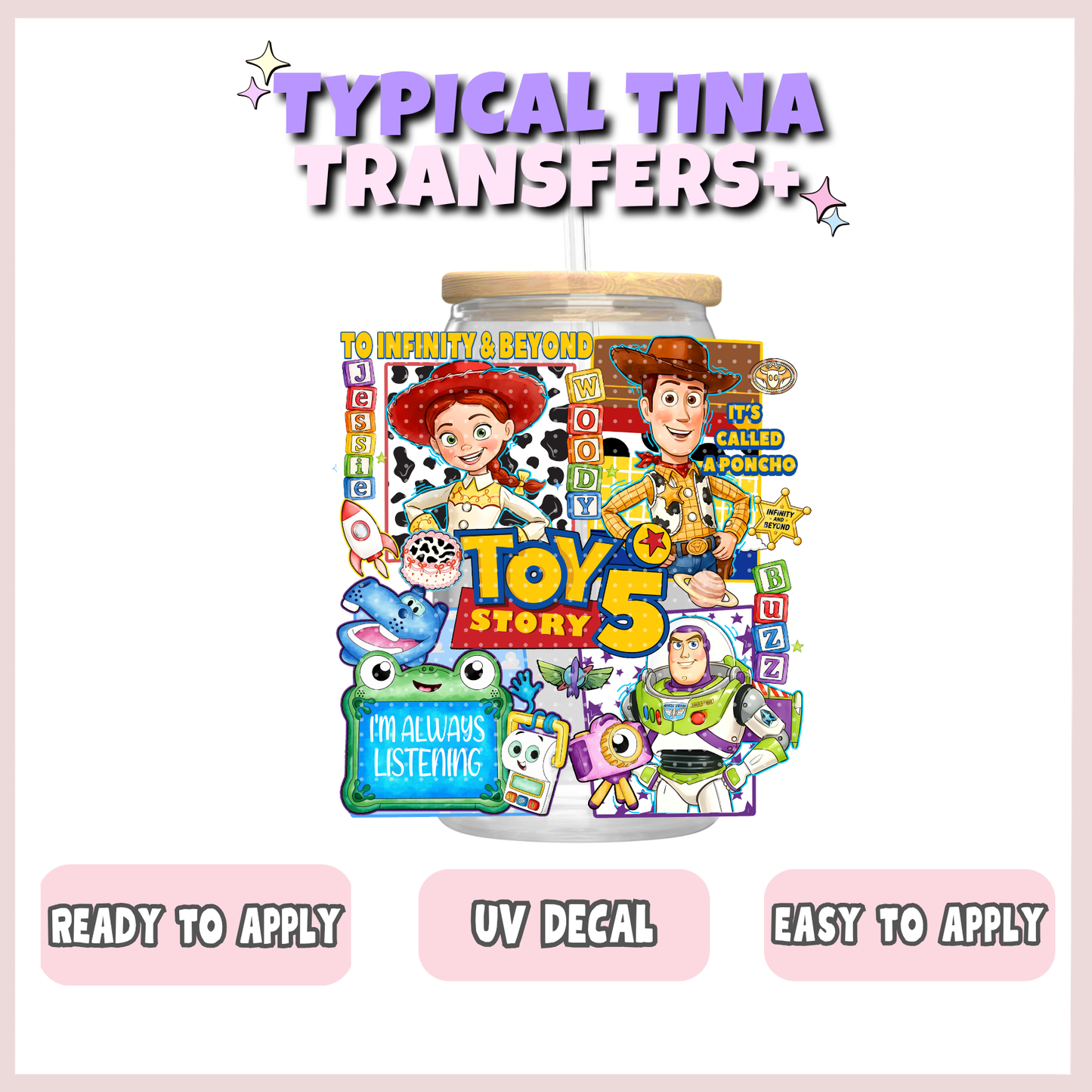 toys - i'm always listening | UV decals | POD