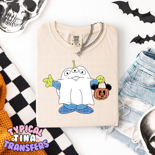 Alien Ghost | DTF Transfer | POD