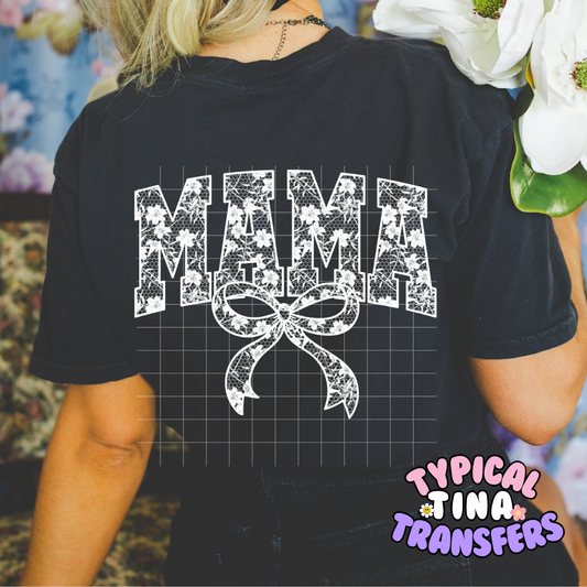 Mama Lace White | DTF Screen Print | POD
