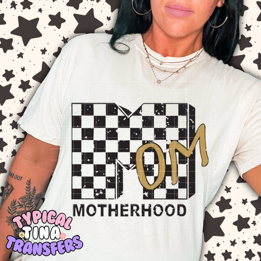 Checkered Mom TV | DTF Transfer | POD
