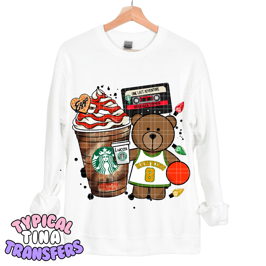 ST & Starbies Bear Mash up | DTF Transfers | POD