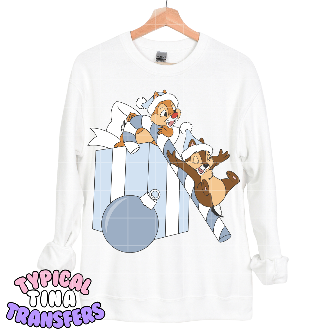 C&D chipmunks giftbox | DTF Transfers | POD