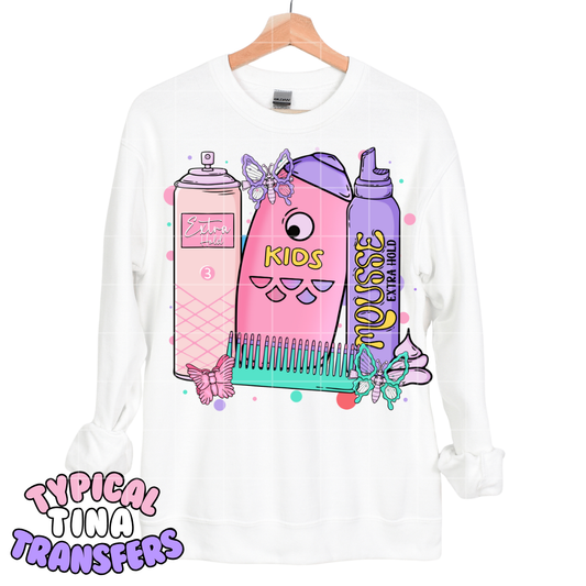 Throwback hair essentials | DTF Transfers | POD