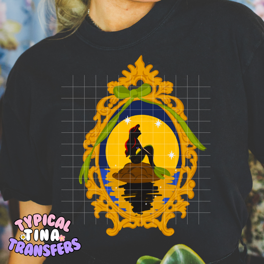 Mermaid Silhouette (bright) | DTF Screen Print | POD