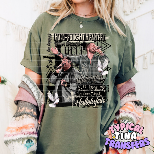 Hallelujah | DTF Screen Print | 11" Adult
