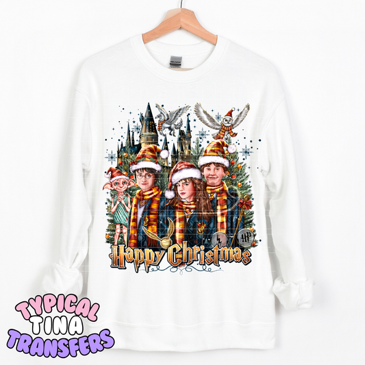 Happy Christmas HP | DTF Transfer | POD