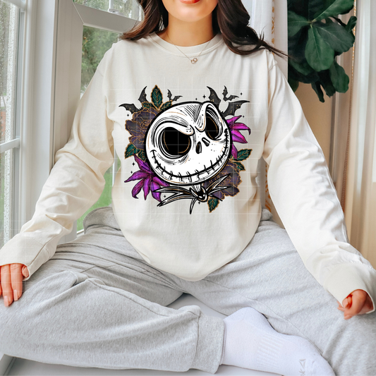 Jack w/ dark florals | DTF Transfer | POD