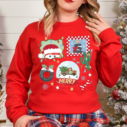 Holiday Christmas car stamps | DTF Transfer | POD