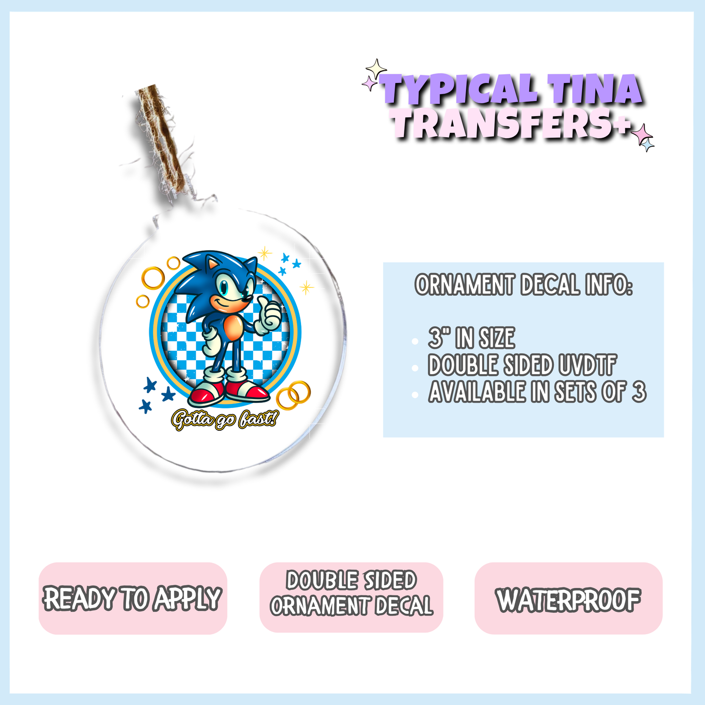 H3dgeh0gs | 3" Xmas Ornament | POD