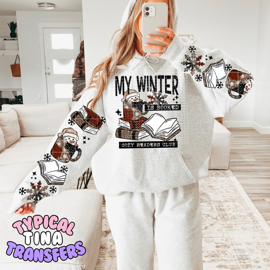 My Winter is book - cozy reader's club | DTF Transfers | POD
