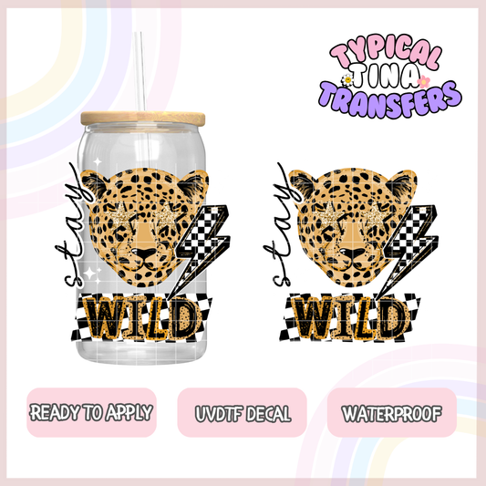 Leopard stay wild | 4" - 6" decals | POD