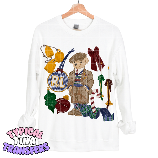 RL bear with elements | DTF Transfers | POD