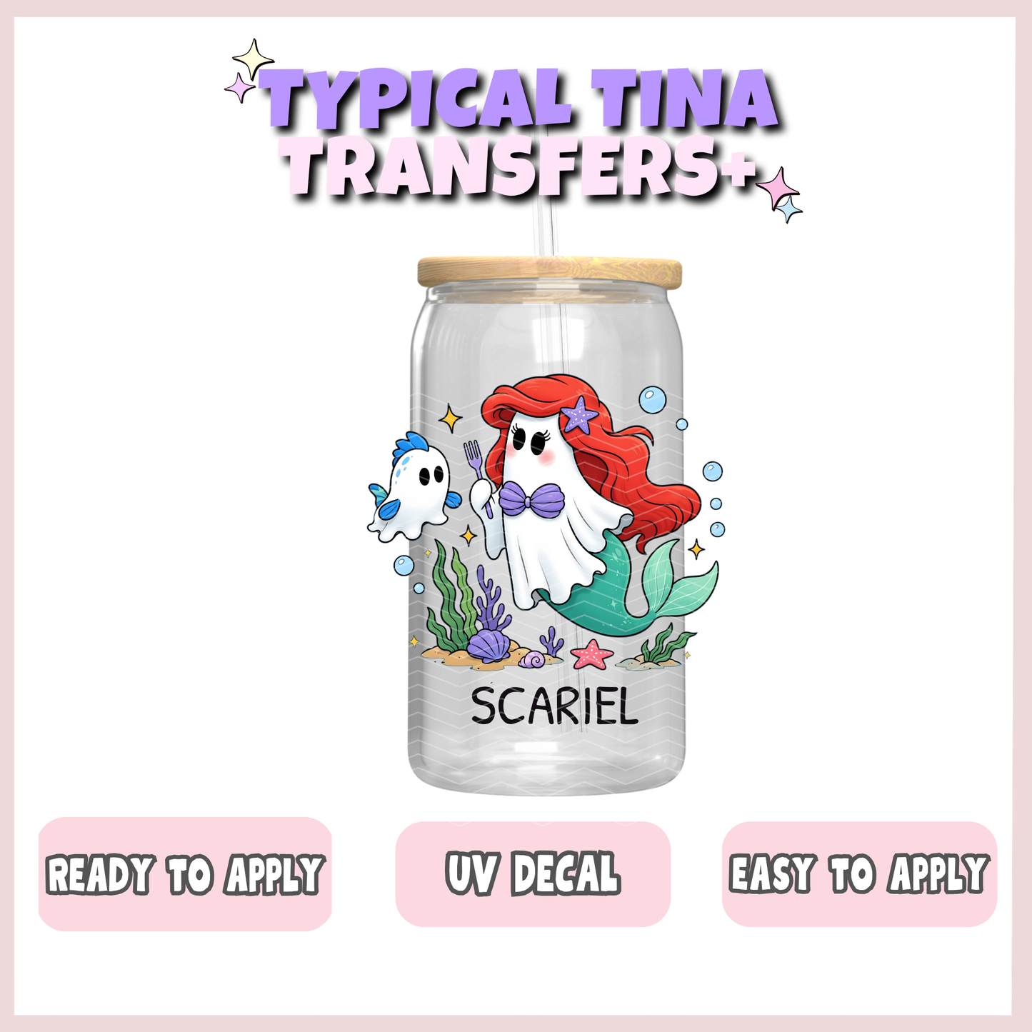 Spooky Ghost princesses | UV decals | POD