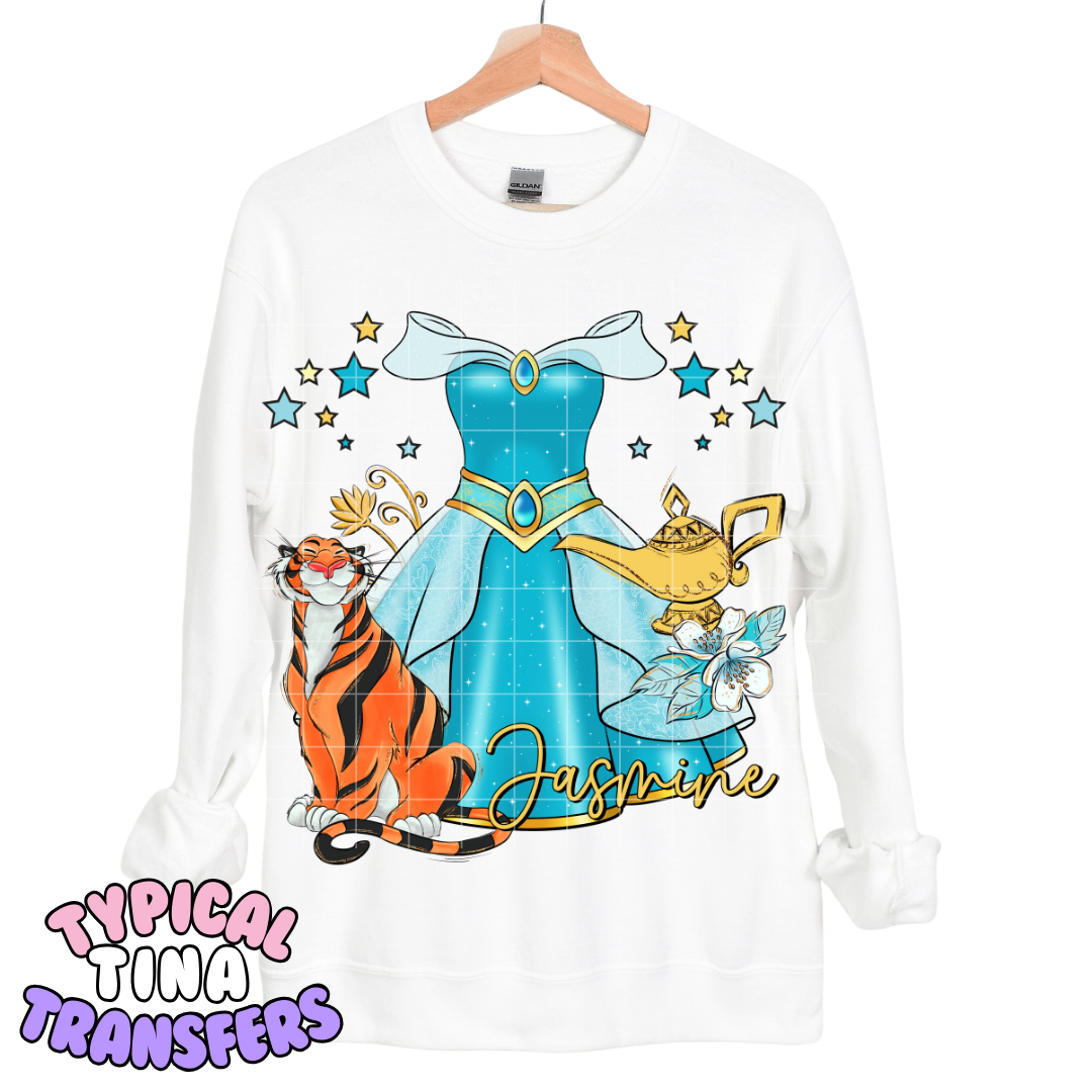 Princess Short Dresses | DTF Transfers | POD