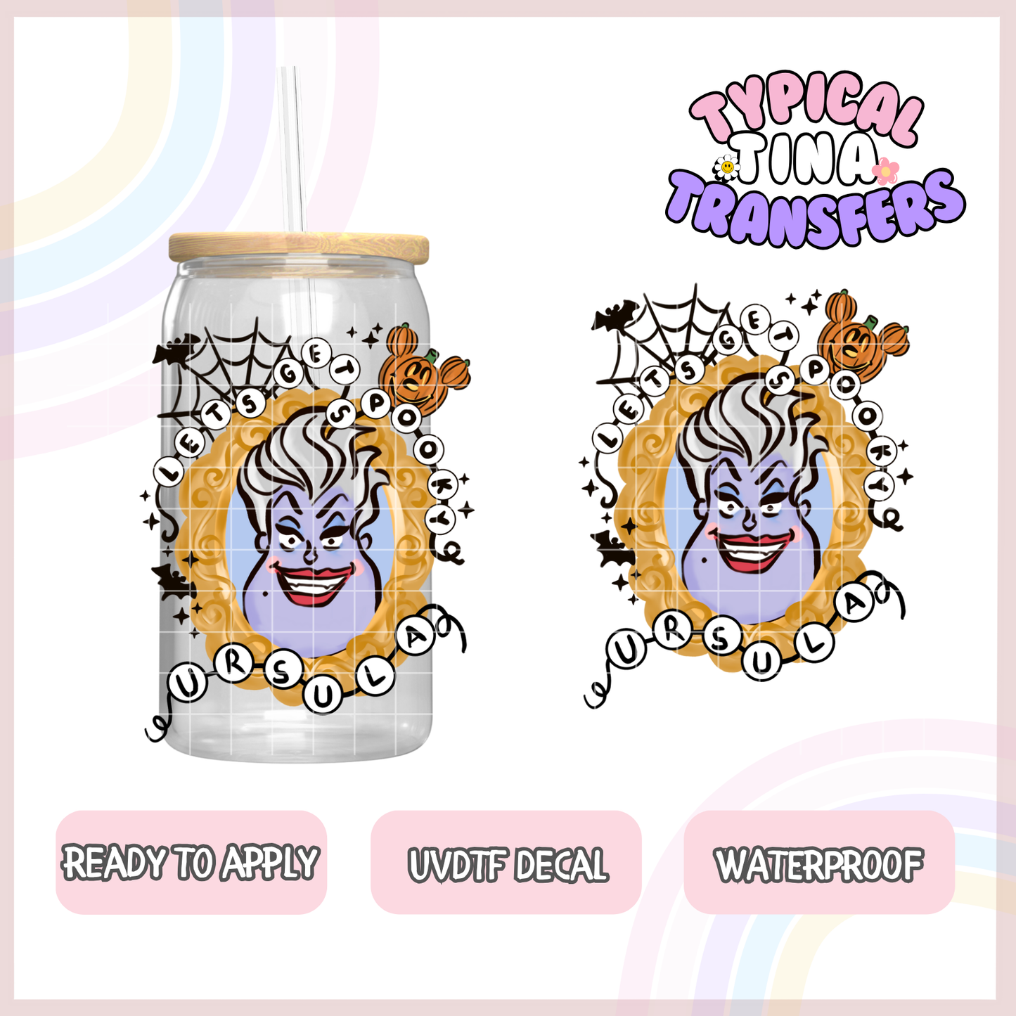 UVDTF Decal | 3"-4" decals | POD - Spooky Villains