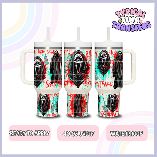 Slice - Scream | 40oz UVDTF Wrap | POD