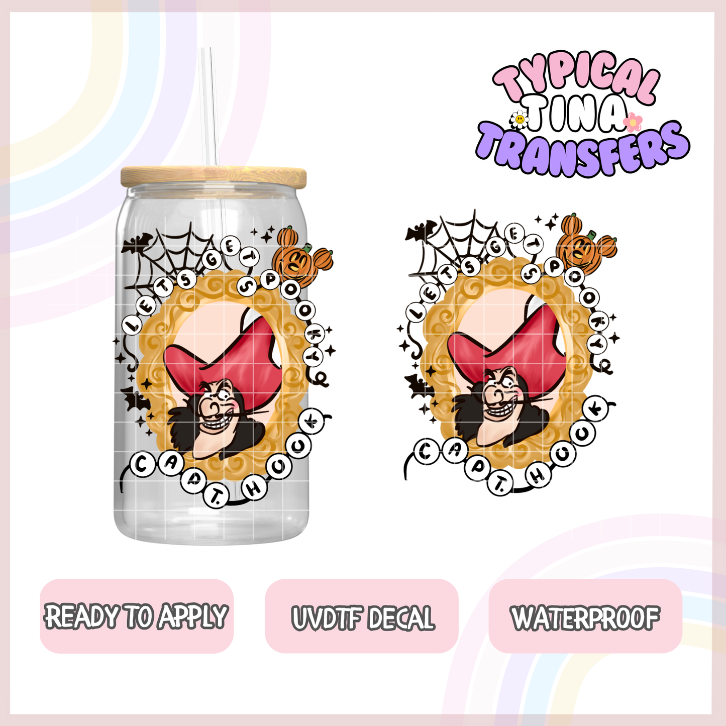 UVDTF Decal | 3"-4" decals | POD - Spooky Villains