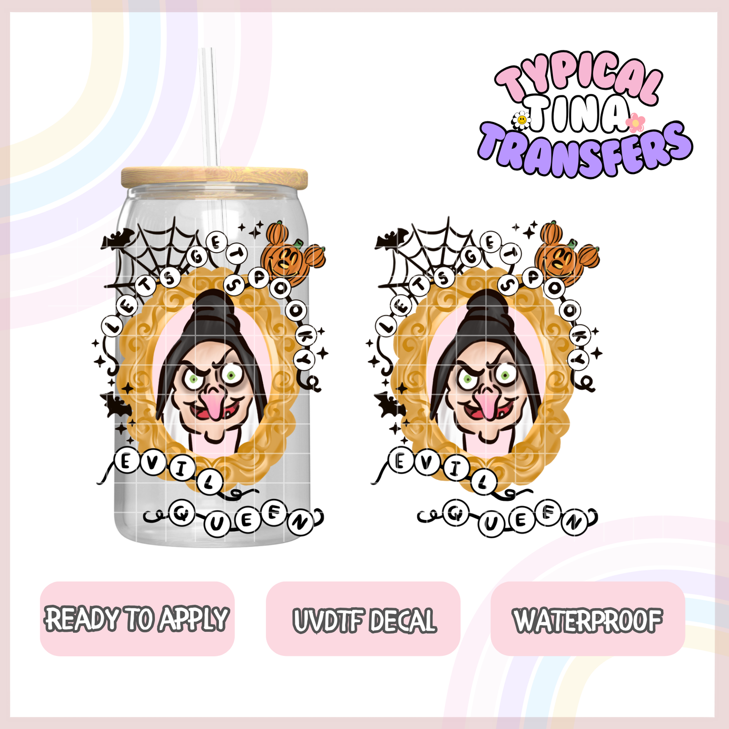 UVDTF Decal | 3"-4" decals | POD - Spooky Villains