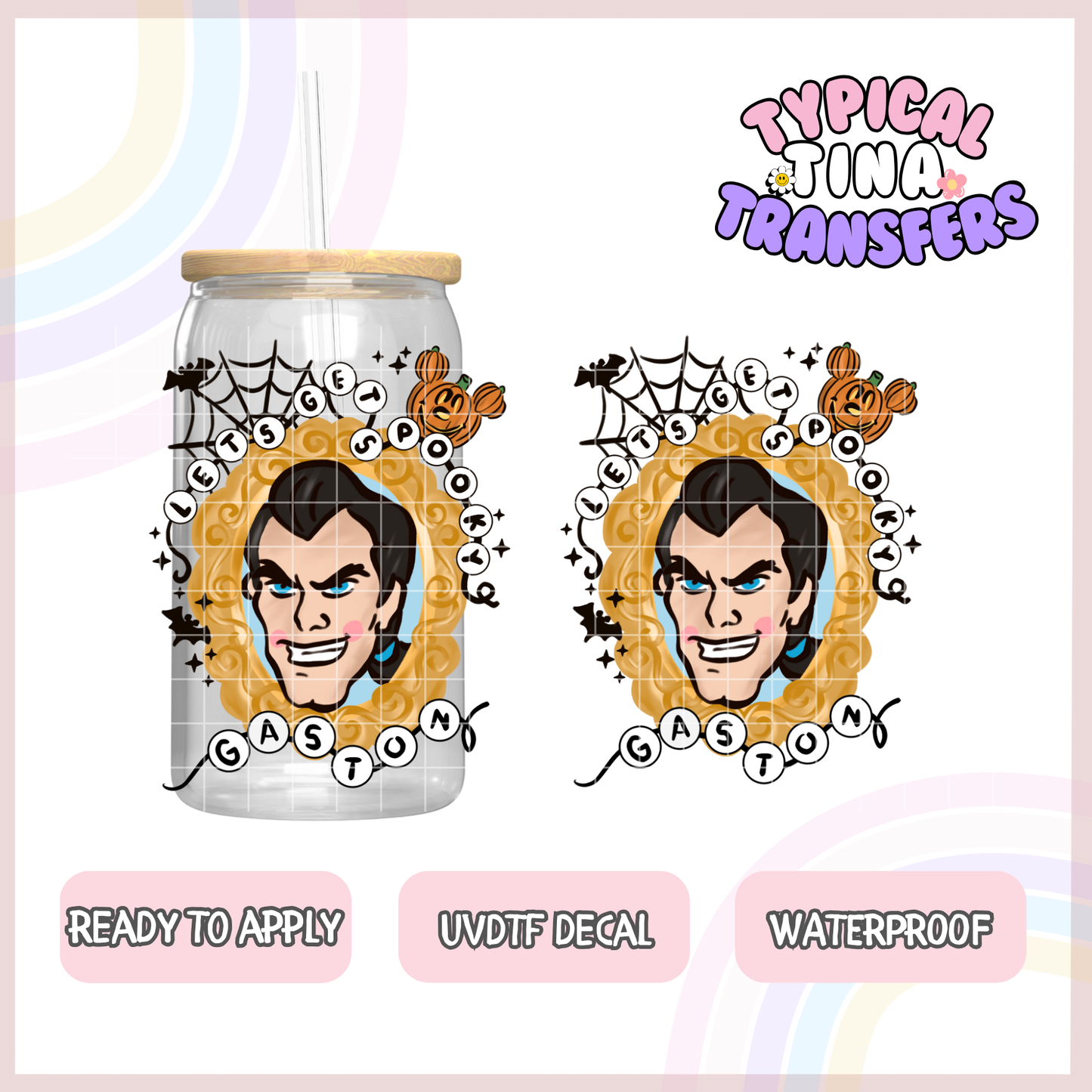 UVDTF Decal | 3"-4" decals | POD - Spooky Villains