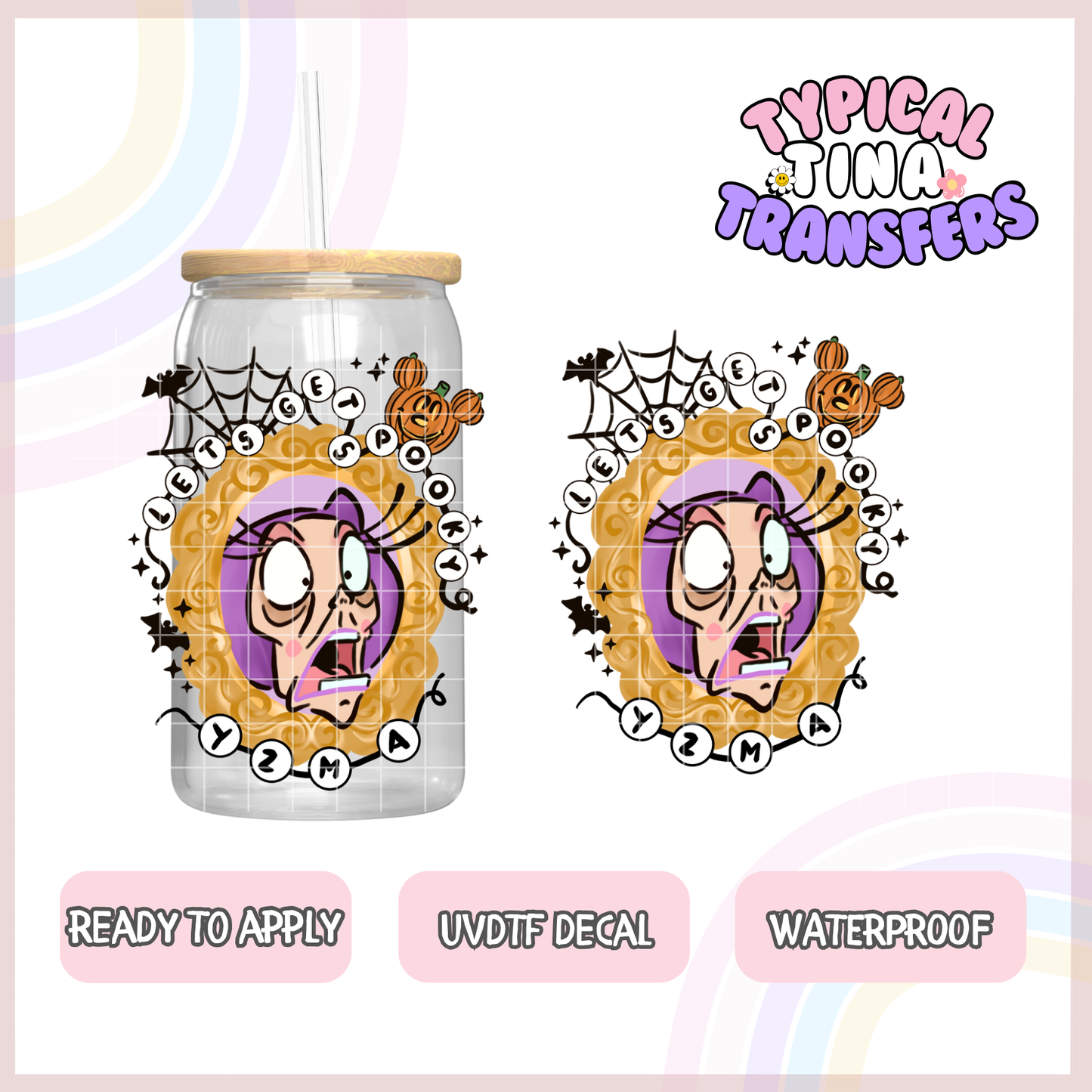 UVDTF Decal | 3"-4" decals | POD - Spooky Villains