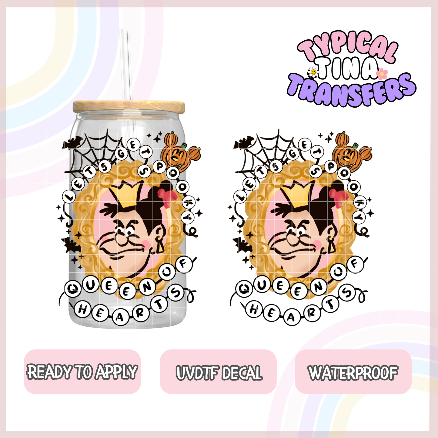 UVDTF Decal | 3"-4" decals | POD - Spooky Villains