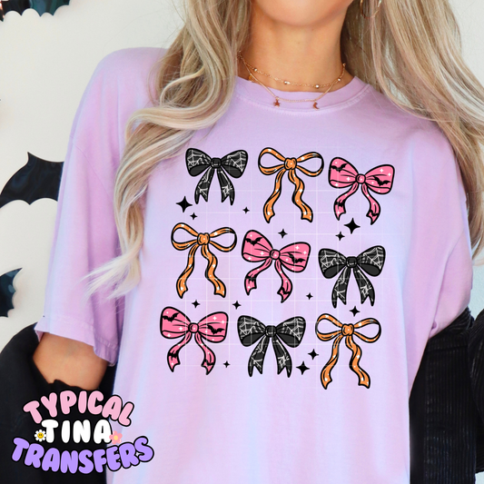 Coquette Halloween Bows | DTF Transfer | POD