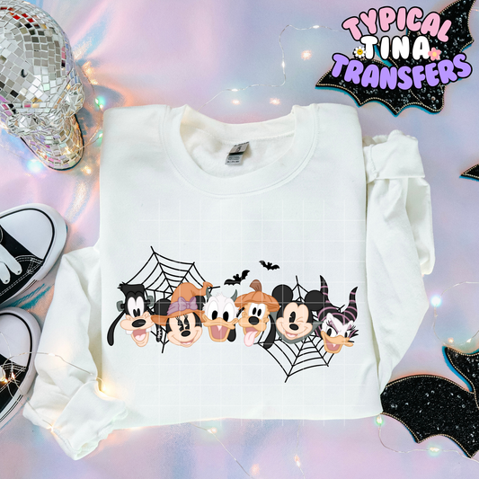 Mick gang halloween and webs | DTF Transfer | POD - choose design