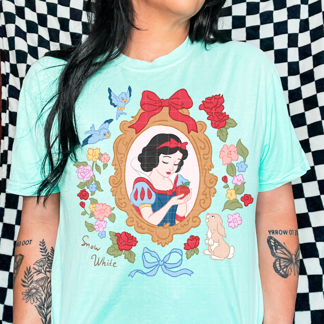 Snow - Dainty Frames | DTF Screen Print | POD - choose design