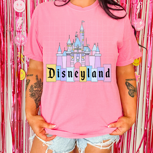 Pastel Magic Castle D-land | DTF Screen Print | POD