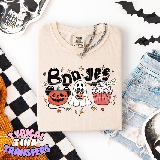 Boo-jee cupcake and mouse pumpkin | DTF Transfer | POD