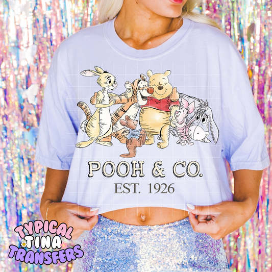 Pooh and CO 1926 | DTF Transfer | 12" Adult