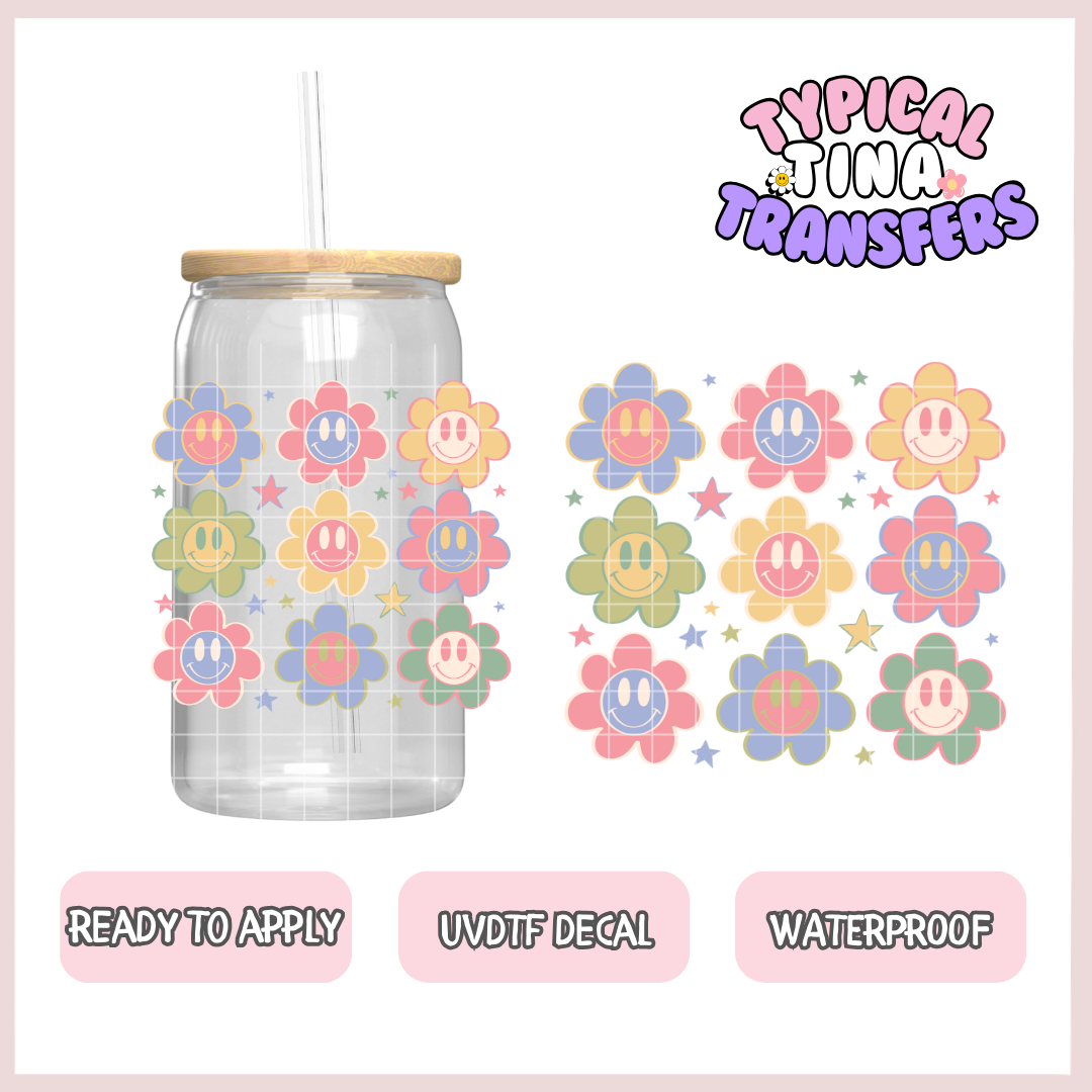 Happy florals | UV decals | POD