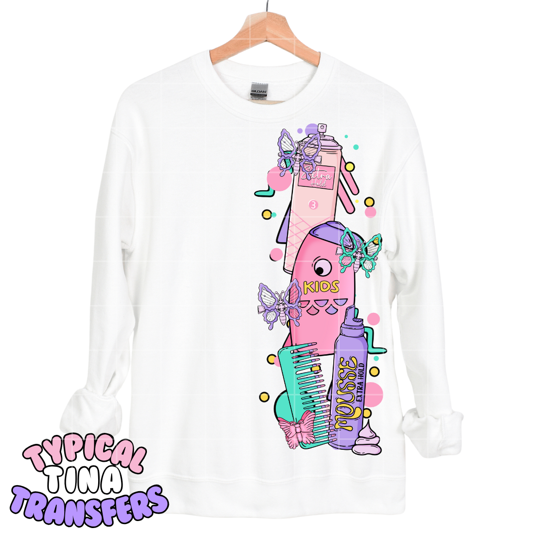 Throwback hair essentials | DTF Transfers | POD